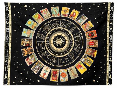 Mystical Zodiac Tarot Card Tapestry Fashion