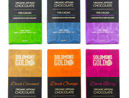 Solomon s Gold Organic Artisan Chocolate Block- 55g Sale