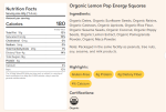 Organic Lemon Pop Energy Squares Sale