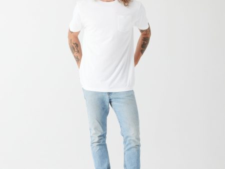 Heavyweight Pocket Tee - White Sale