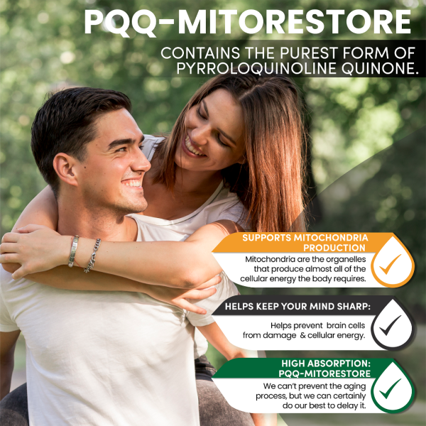 PQQ MITORESTORE Brain Supplements for Memory and Focus with BioPQQ Discount