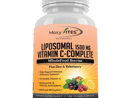 Liposomal Vitamin C with Zinc Capsules, Organic Elderberry Amla Camu For Discount