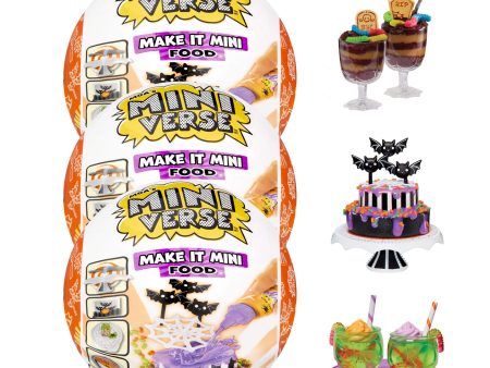 MGA s Miniverse Make It Mini Food Halloween Series 2 Mini Collectibles - 3 Pack on Sale