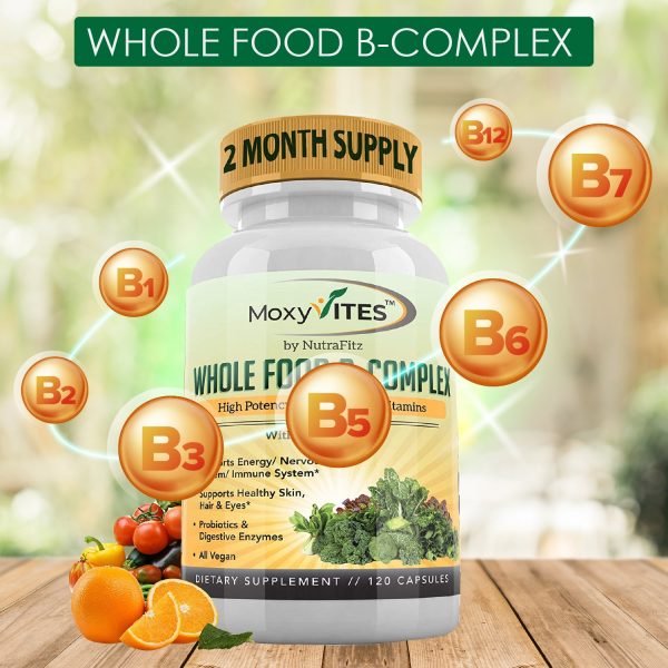 Vitamin B Complex, with Whole Food, for Stress, Energy, Immune Support For Cheap