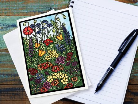 Greeting Card Field of Wildflowers Online