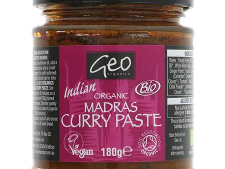 Madras Curry Paste Organic Hot on Sale