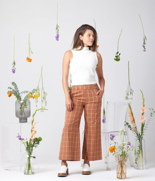 Billie Pant - Walnut Plaid Online