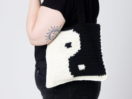 Crochet Yin Yang Bag - Black Stone Online