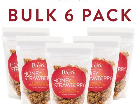 Bulk Honey Strawberry Granola (6 Bags 60oz) For Sale