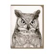 Owl and Moth Greeting Card Online Hot Sale