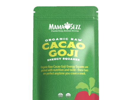 Organic Raw Cacao Goji Energy Squares Fashion