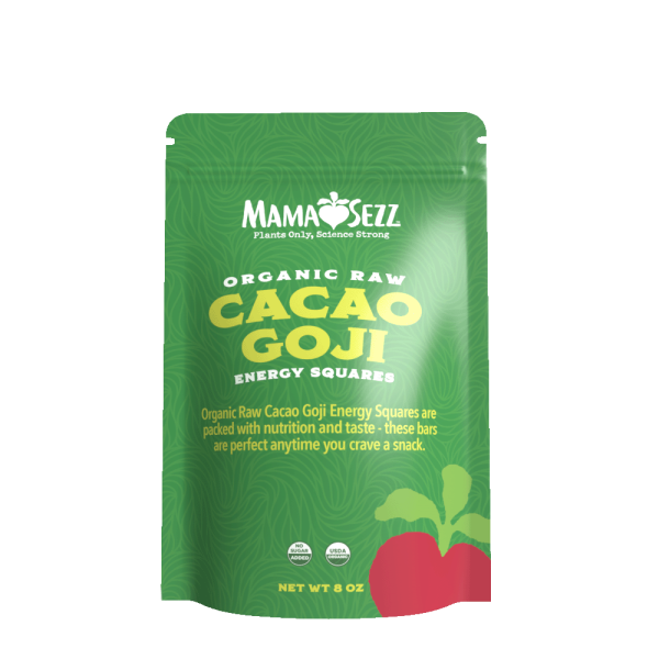 Organic Raw Cacao Goji Energy Squares Fashion